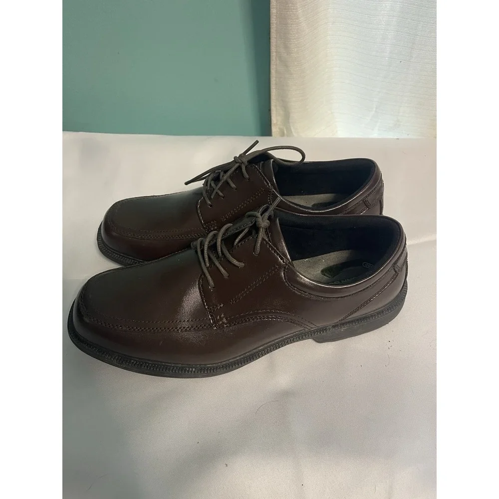 Nunn Bush‎ Shoes Mens Size 12XW Brown Comfort Gel Leather Casual Oxford Bin4